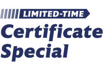 Certificate Special Offer