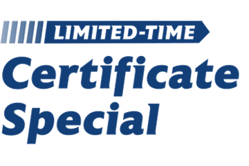 Certificate Special Offer